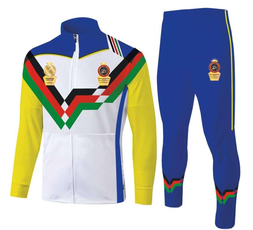 Branded track suits